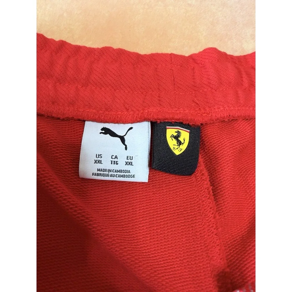 Puma Scuderia Ferrari Race Sweat Shorts Red Men's Size XL 634245-02